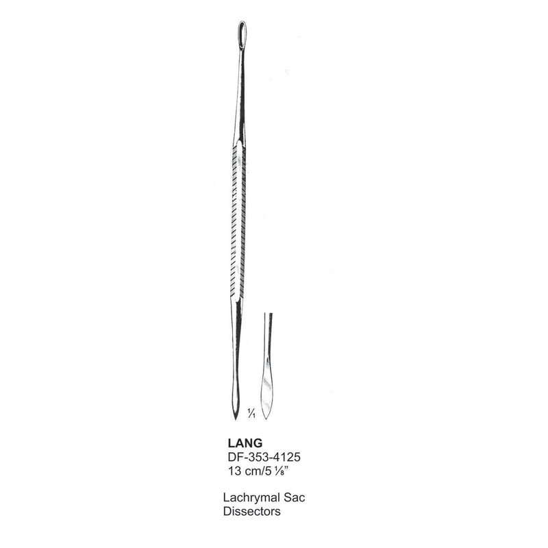 Lang Lachrymal Sac Dissectors 13cm  (DF-353-4125) by Dr. Frigz