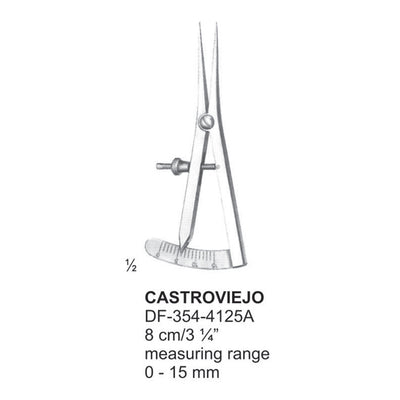 Castroviejo Markers 8Cm, Measuring Range 0-15mm (DF-354-4125A) by Dr. Frigz