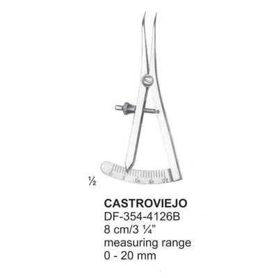 Castroviejo Markers 8Cm, Measuring Range 0-20mm (DF-354-4126B)