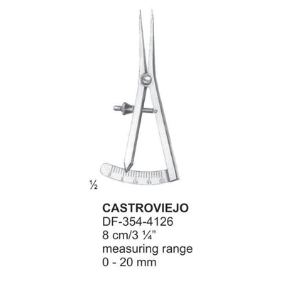 Castroviejo Markers 8Cm, Measuring Range 0-20mm (DF-354-4126) by Dr. Frigz