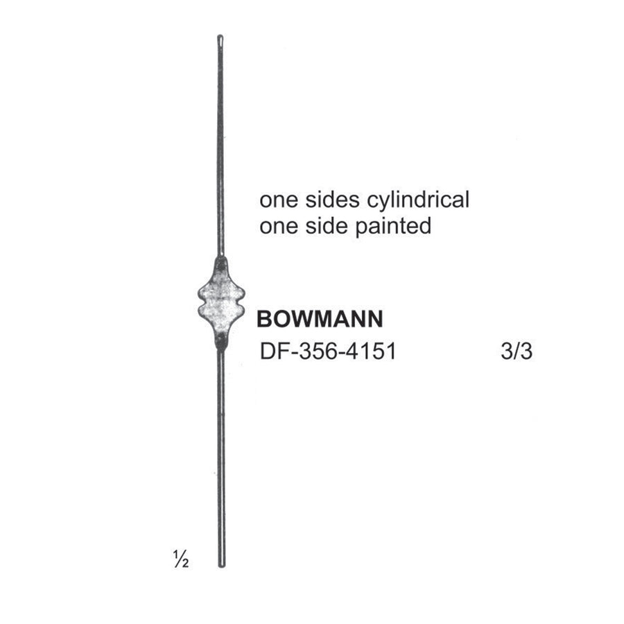 Bowmann Lachrymal Dilators & Probes, Fig. 3/3 , One Side Cylindrical, One Side Painted (Df-356-4151) by Raymed