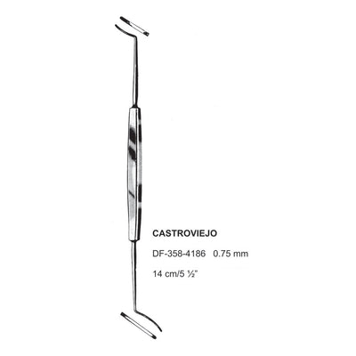 Castroviejo Double Ended Spatulas, 14 Cm, 0.75 mm  (DF-358-4186)