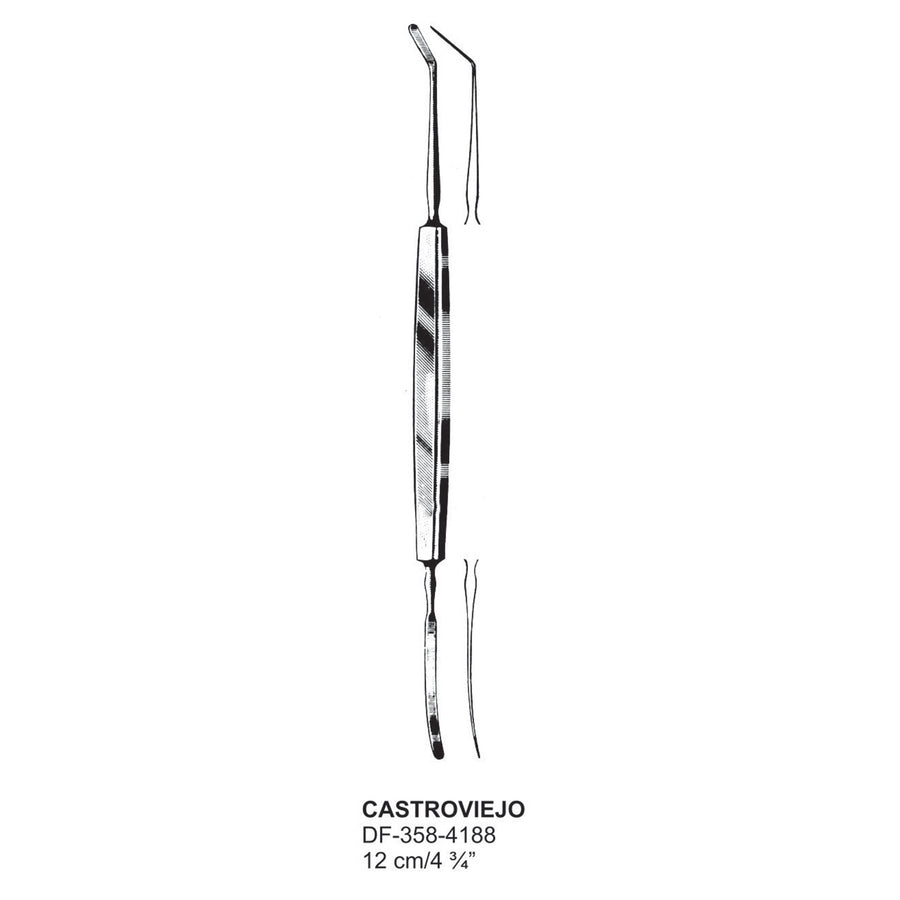 Castroviejo, Double Ended Spatulas, 12 cm  (DF-358-4188) by Dr. Frigz