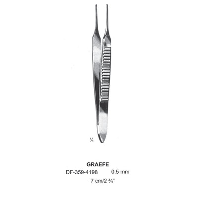 Graefe Iris Forceps, 7Cm, Straight, Dia 0.5mm  (DF-359-4198)