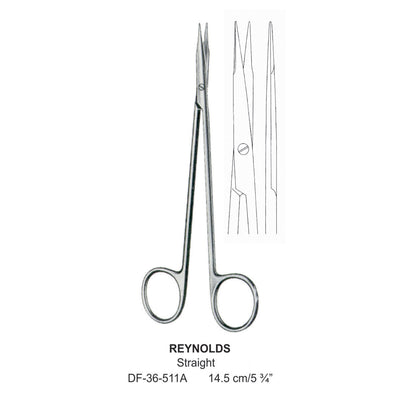 Reynolds Fine Operating Scissors, Straight, 14.5cm  (DF-36-511A) by Dr. Frigz