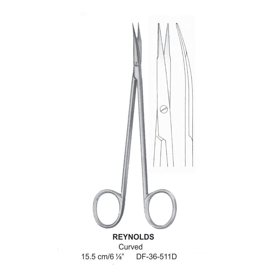 Reynolds Fine Operating Scissors, 15.5cm  (DF-36-511D) by Dr. Frigz