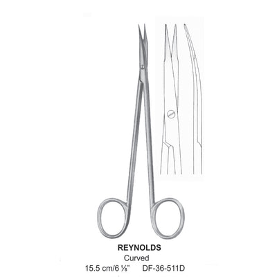 Reynolds Fine Operating Scissors, 15.5cm  (DF-36-511D)