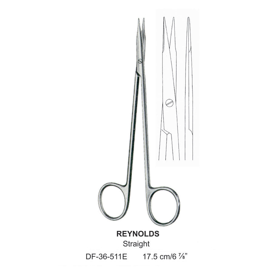 Reynolds Fine Operating Scissors, 17.5cm  (DF-36-511E) by Dr. Frigz