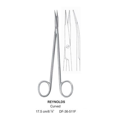 Reynolds Fine Operating Scissors, 17.5cm  (DF-36-511F) by Dr. Frigz