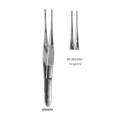 Graefe Iris Forceps, Straight, 7 cm  (DF-360-4207)