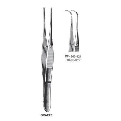 Graefe Iris Forceps, Angled,  7 cm  (DF-360-4211)