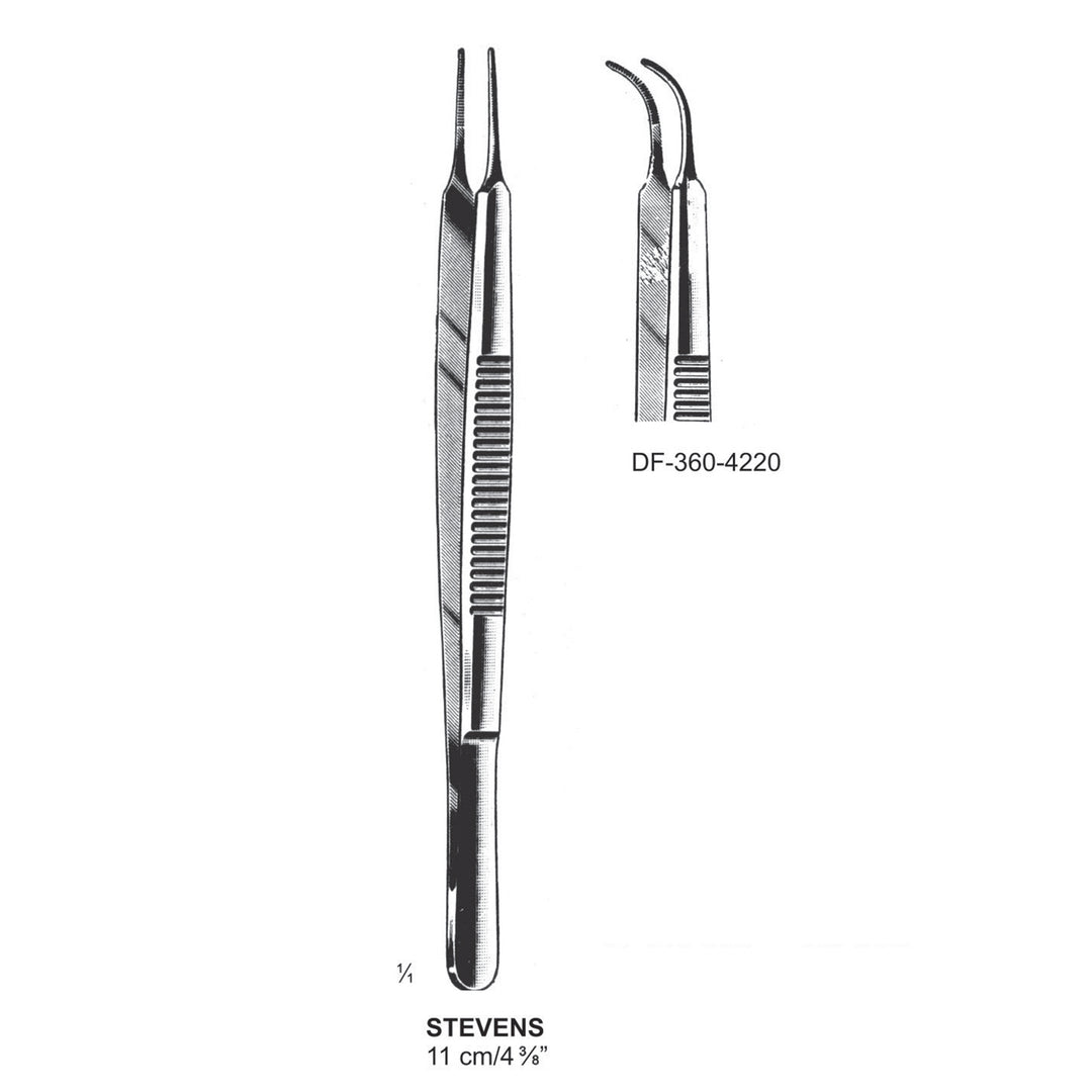 Stevens Iris Forceps, Angled, 11 cm  (DF-360-4220) by Dr. Frigz