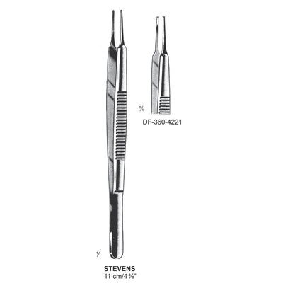 Stevens Iris Forceps, Straight, 1X2 Teeth, 11 cm  (DF-360-4221)