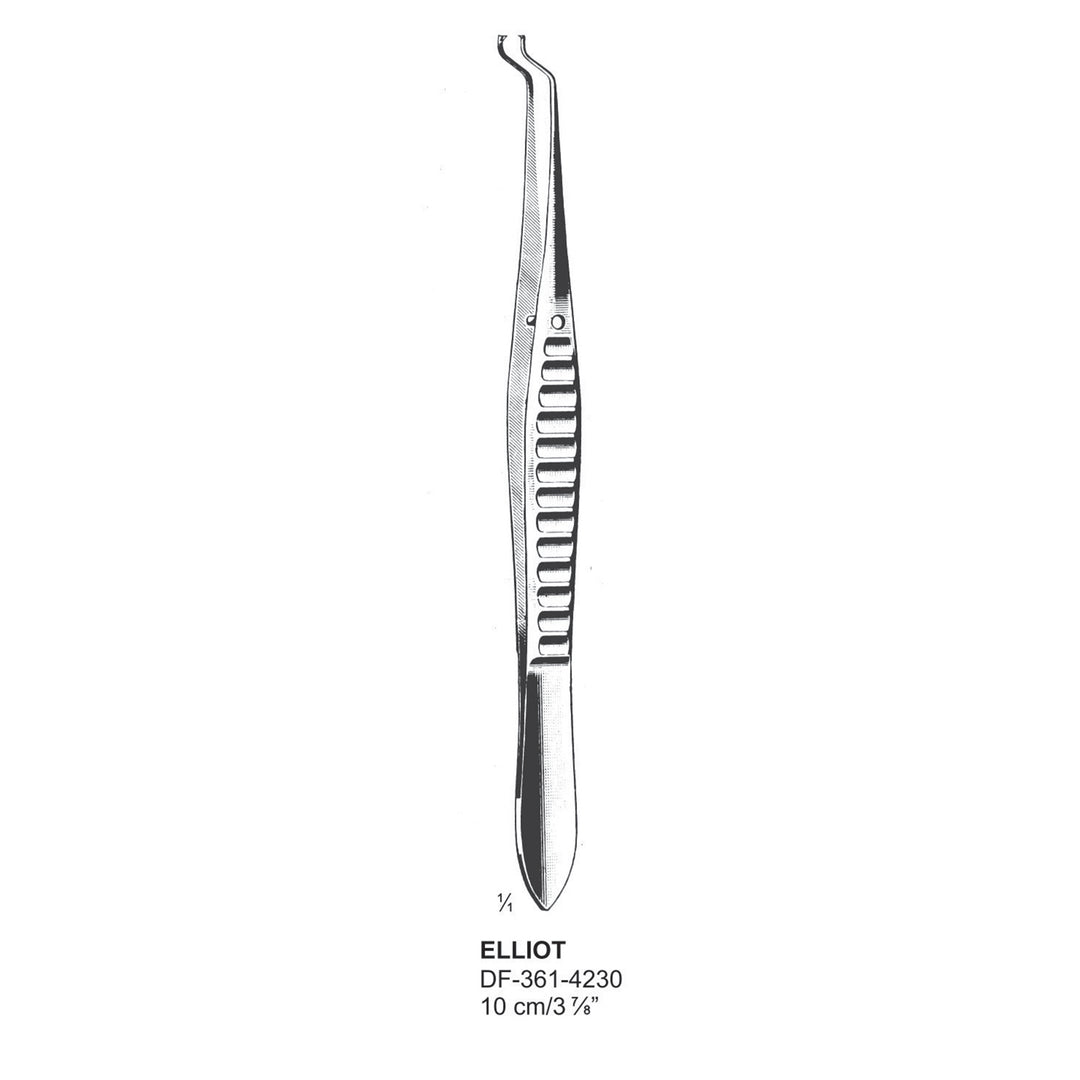 Elliot Iris Forceps, 10 cm  (DF-361-4230) by Dr. Frigz