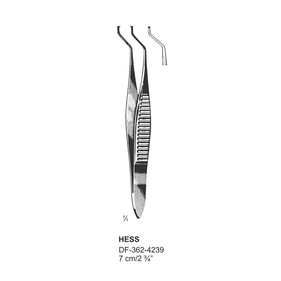 Hess Iris Forceps, 7cm  (DF-362-4239) by Dr. Frigz