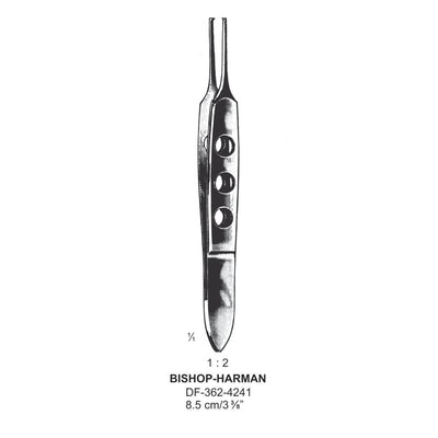 Bishop-Harman Iris Forceps 1X2Teeth, 8.5cm  (DF-362-4241)