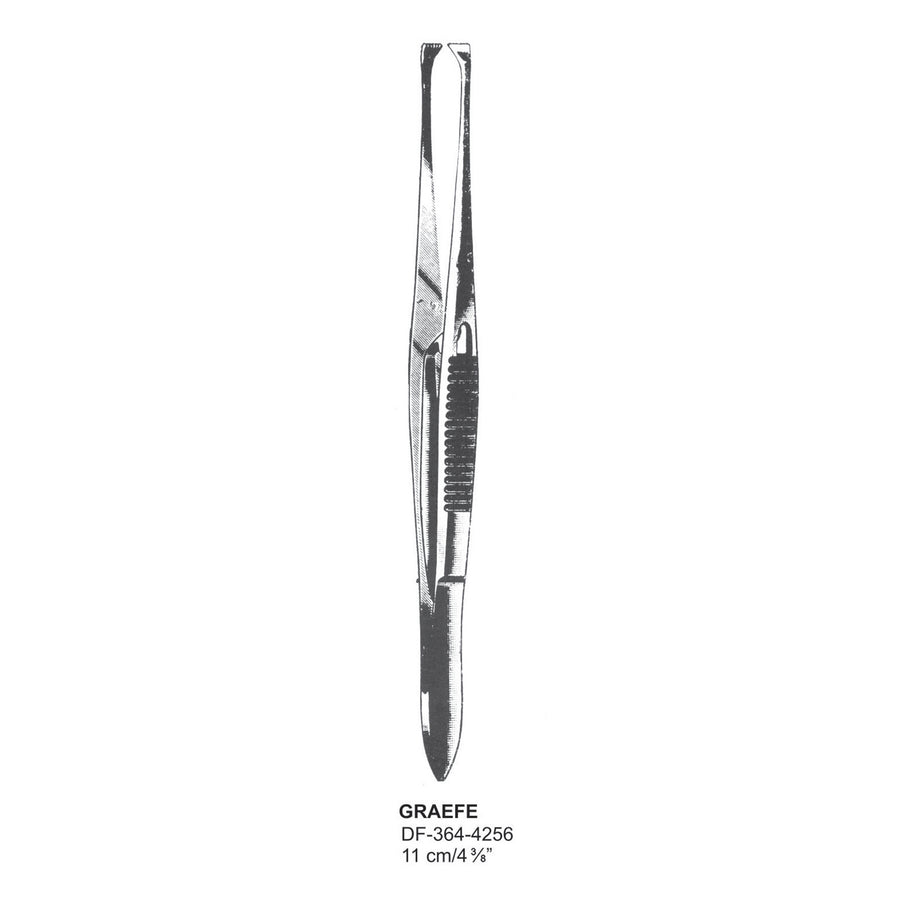 Panas Tissue Forceps With Lock, 11cm  (DF-364-4256) by Dr. Frigz