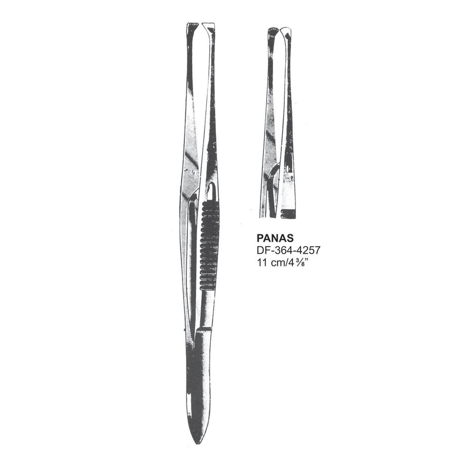 Panas Tissue Forceps With Lock, 11cm  (DF-364-4257) by Dr. Frigz