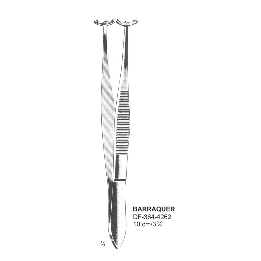 Barraquer Fixation Forceps, 10 cm  (DF-364-4262) by Dr. Frigz