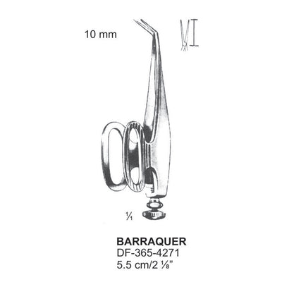 Barraquer, Forceps, 5.5 Cm, 7mm (DF-365-4271)