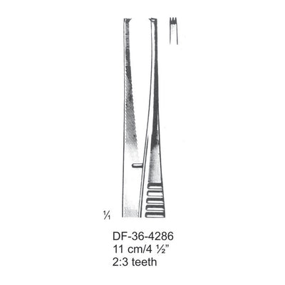 Suture Forceps, 11Cm, 2X3 Teeth (DF-366-4286)