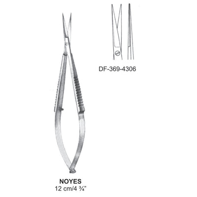Noyes Micro Scissors, Straight, Sh/Sh, 12cm  (DF-369-4306)