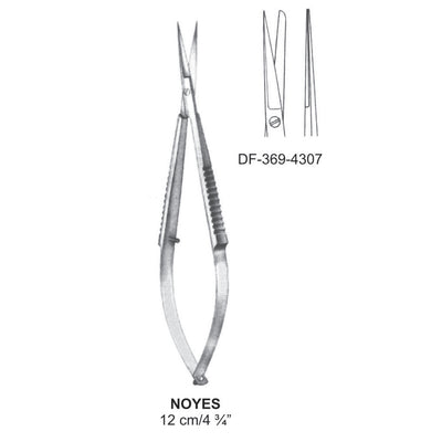 Noyes Micro Scissors, Straight, Sh/Bl, 12cm  (DF-369-4307)