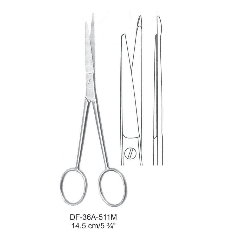 Fine Operating Scissor, 14.5cm (DF-36A-511M) by Dr. Frigz