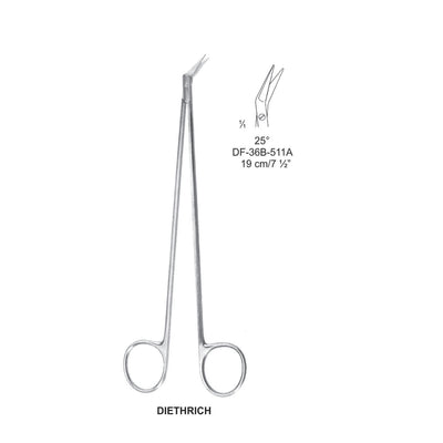 Diethrich Coronary Scissors 25 Degree, 19cm (DF-36B-511A)