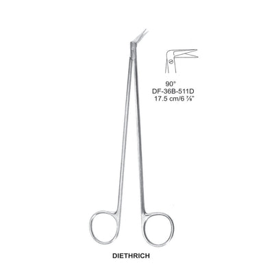 Diethrich Coronary Scissors, 90 Degree,17.5cm (DF-36B-511D)