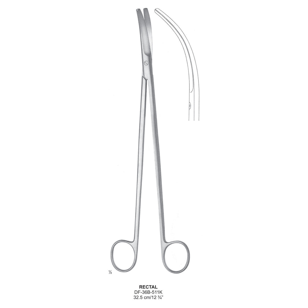 Rectal Scissors, 32.5cm  (DF-36B-511K) by Dr. Frigz