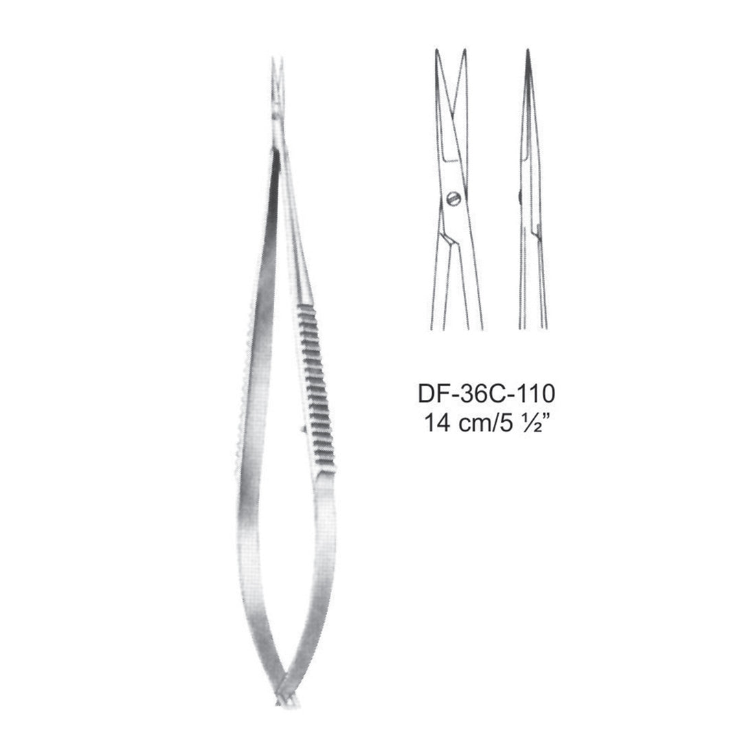 Micro Scissors, Straight, 14cm (DF-36C-110) by Dr. Frigz
