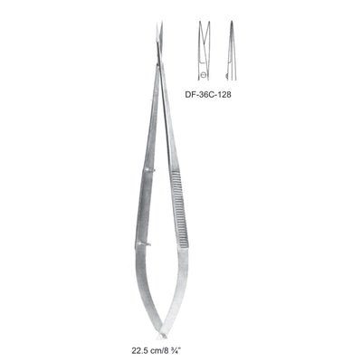Micro Scissors, Straight, 22.5cm (DF-36C-128) by Dr. Frigz