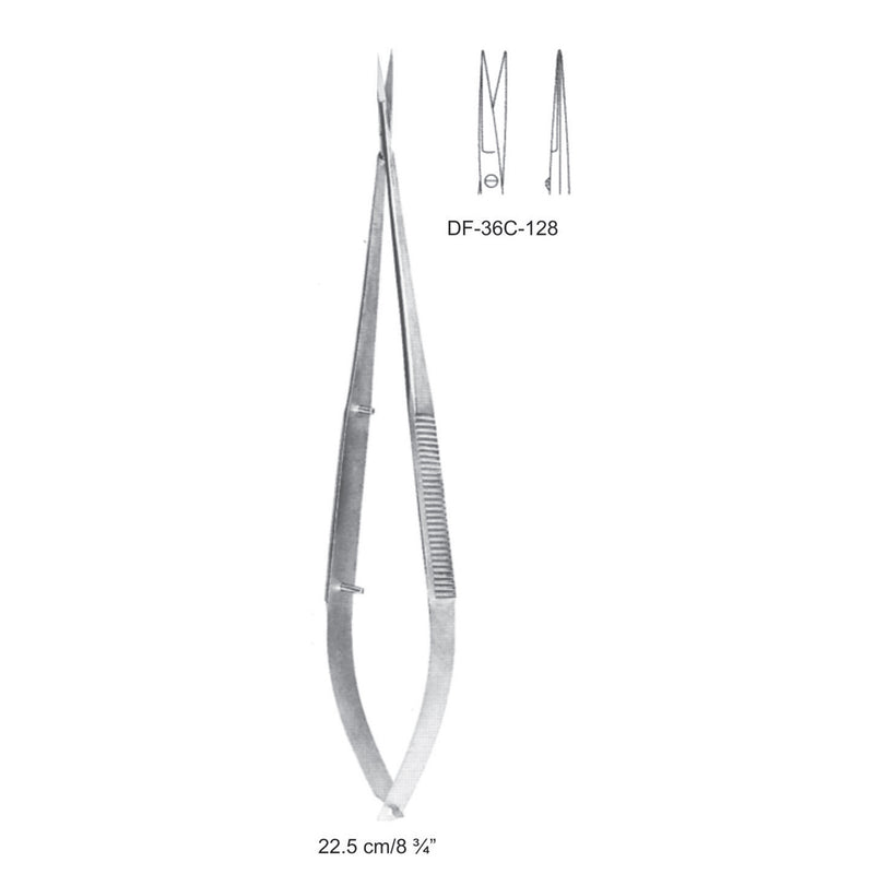 Micro Scissors, Straight, 22.5cm (DF-36C-128) by Dr. Frigz