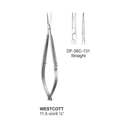 Westcott Micro Scissors, Straight, 11.5cm  (DF-36C-131) by Dr. Frigz