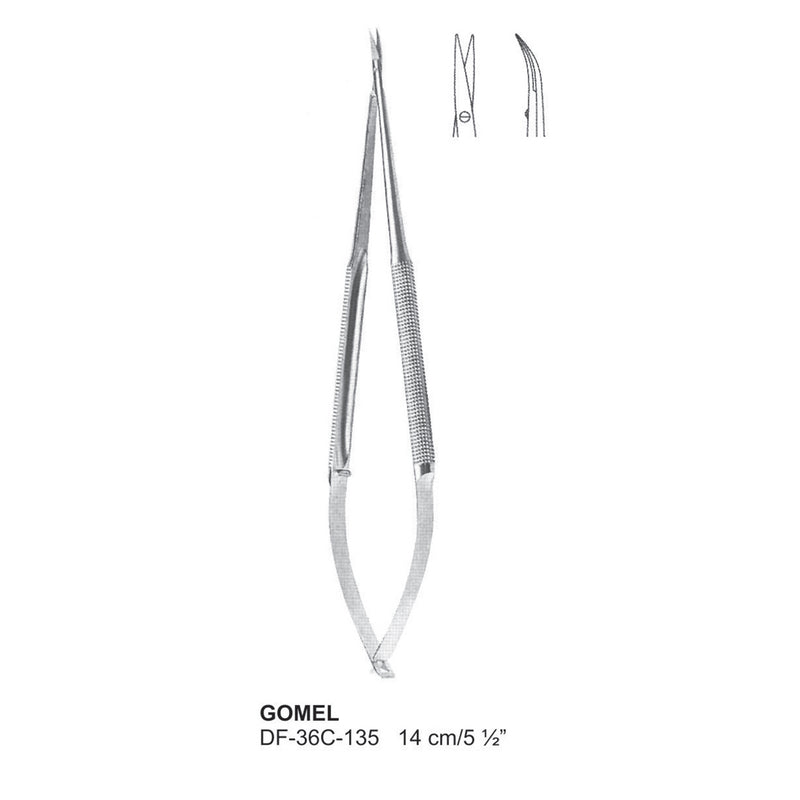 Gomel Scissors, Curved, 14cm (DF-36C-135) by Dr. Frigz