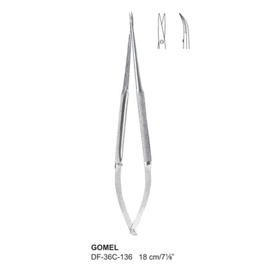 Gomel Scissors, Curved, 18cm (DF-36C-136) by Dr. Frigz