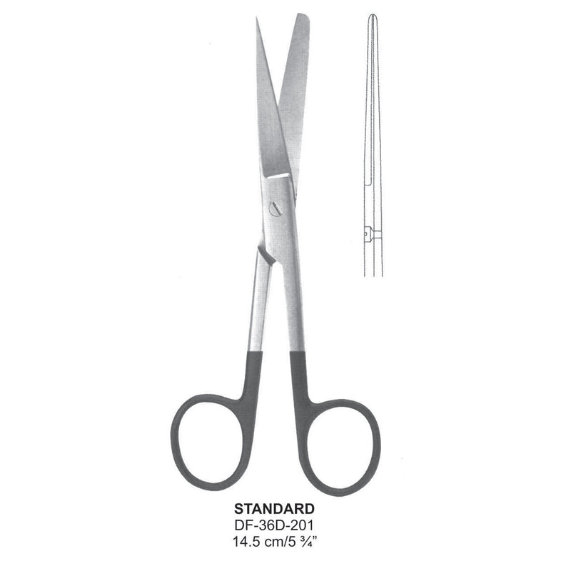 Standard Supercut Scissors, Straight, 14.5cm (DF-36D-201) by Dr. Frigz