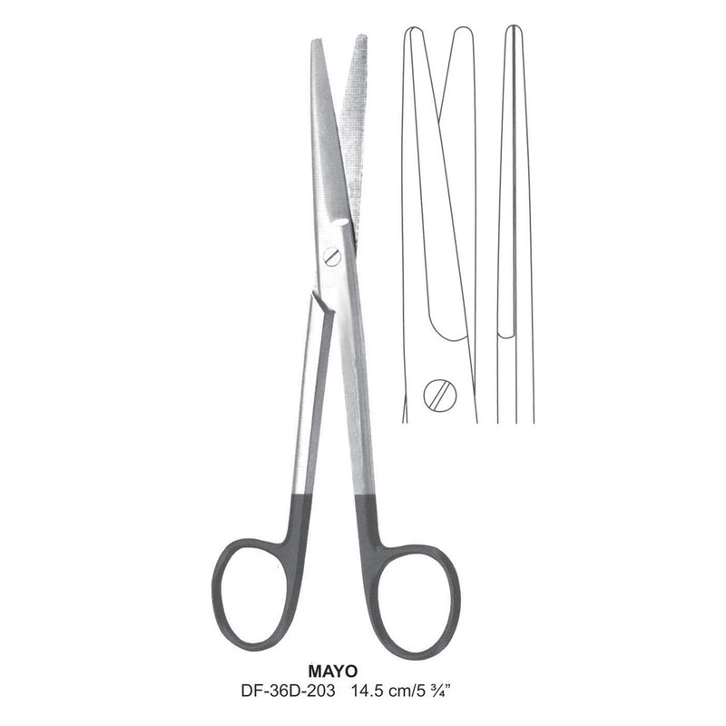 Mayo Supercut Scissors, Straight, 14.5cm (DF-36D-203) by Dr. Frigz