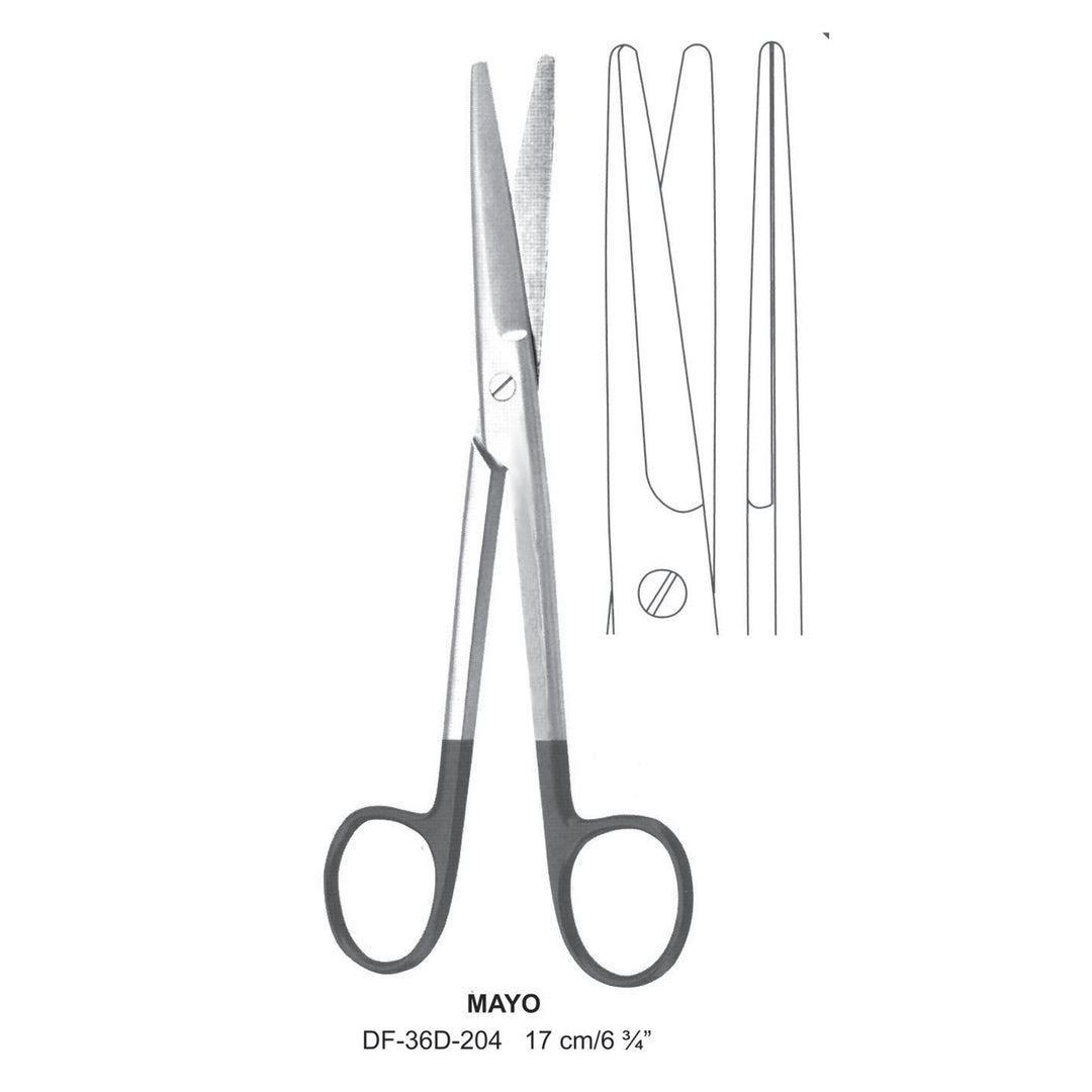 Mayo Supercut Scissors, Straight, 17cm (DF-36D-204) by Dr. Frigz