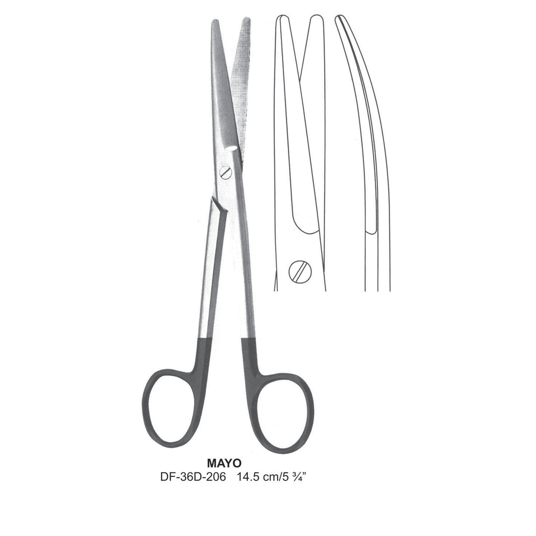 Mayo Supercut Scissors, Curved, 14.5cm (DF-36D-206) by Dr. Frigz