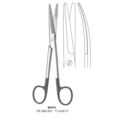 Mayo Supercut Scissors, Curved, 17cm (DF-36D-207)