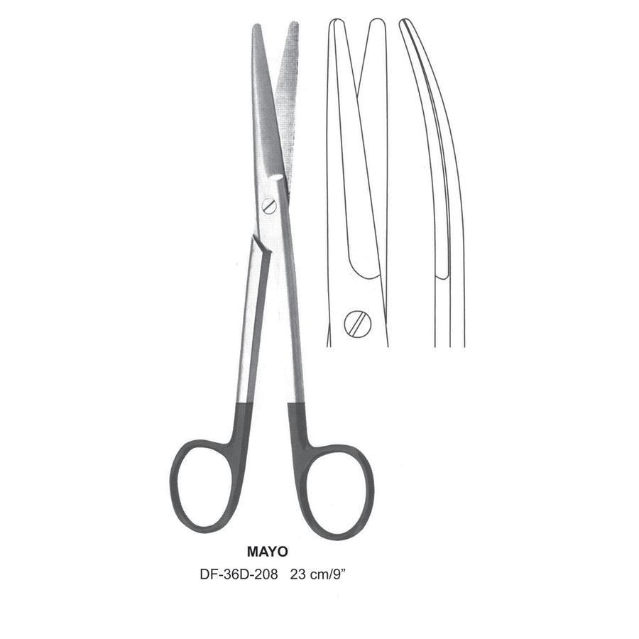 Mayo Supercut Scissors, Curved, 23cm (DF-36D-208) by Dr. Frigz