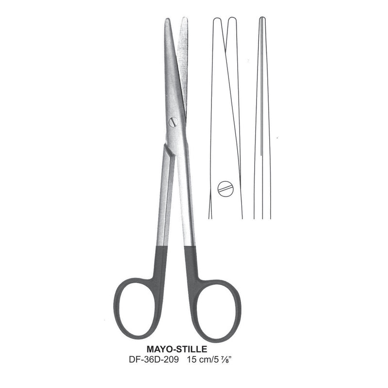 Mayo-Stille Supercut Scissors, Straight, 15cm (DF-36D-209) by Dr. Frigz