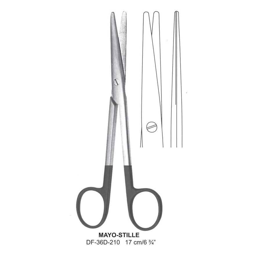 Mayo-Stille Supercut Scissors, Straight, 17cm (DF-36D-210) by Dr. Frigz