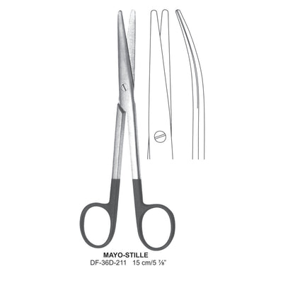 Mayo-Stille Supercut Scissors, Curved, 15cm (DF-36D-211) by Dr. Frigz
