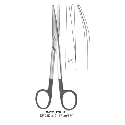 Mayo-Stille Supercut Scissors, Curved, 17cm (DF-36D-212)