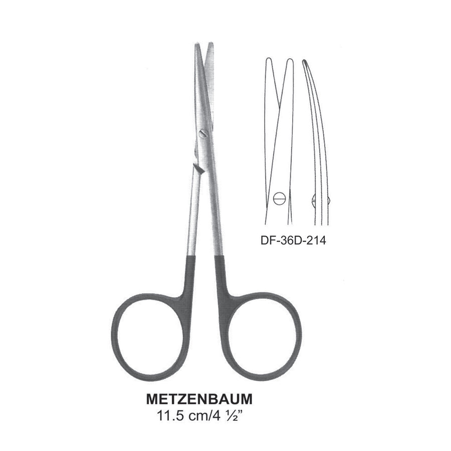 Metzenbaum Supercut Scissors, Curved, 11.5cm (DF-36D-214) by Dr. Frigz