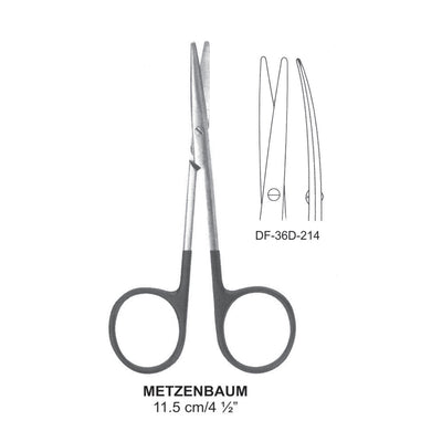 Metzenbaum Supercut Scissors, Curved, 11.5cm (DF-36D-214)