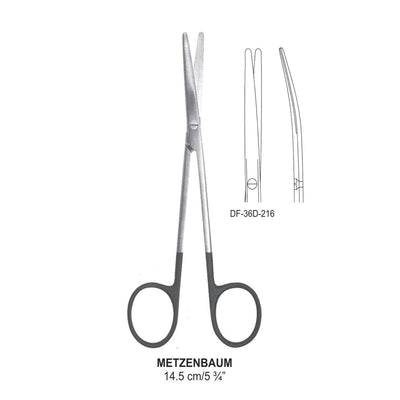 Metzenbaum Supercut Scissors, Curved, 14.5cm (DF-36D-216)